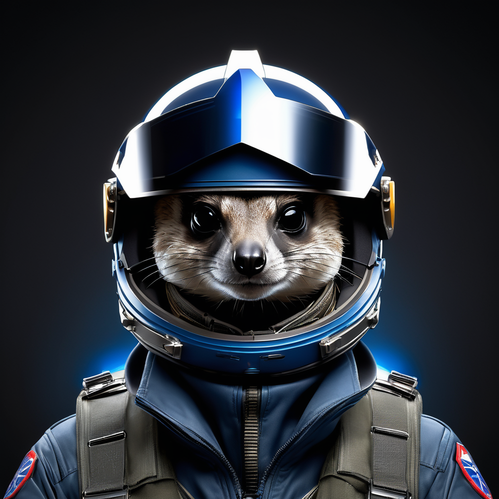 Mach 8 meerkat fighter pilot mascot